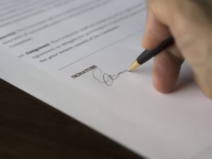 Signing a trust