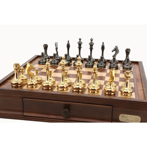 Dal Rossi Italy Brass Cap Staunton (Chessmen Only) - Image 3