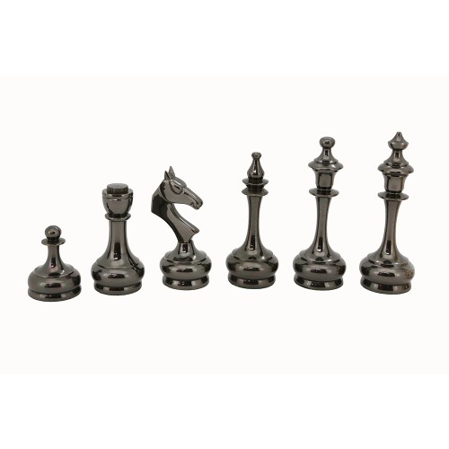 Dal Rossi Italy Brass Cap Staunton (Chessmen Only) - Image 2