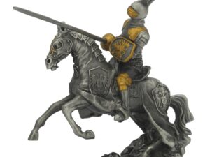 Dal Rossi Pewter Jousting Armored Knight All Pewter Figurines height from 110mm to 160mm