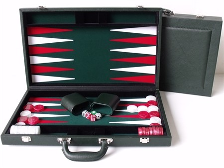 Dal Rossi Green Backgammon 15" PU Leather