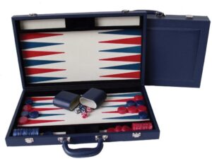 Dal Rossi Blue Backgammon 15" PU Leather