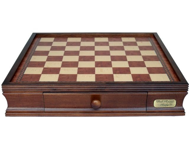Dal Rossi Chess BOX ONLY With Two Drawers 20" Walnut Finsh