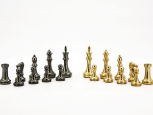 Dal Rossi Very Heavy Brass Staunton chessmen 110mm ONLY