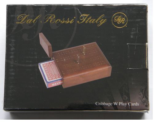 Dal Rossi Travel Cribbage Wood / With Play Cards - Image 2