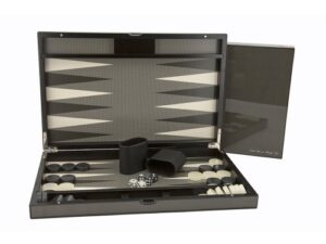 Dal Rossi Carbon Fibre Finish Backgammon 18"