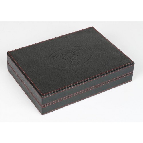 Dal Rossi Italy Black Backgammon 9" PU Leather - Image 2