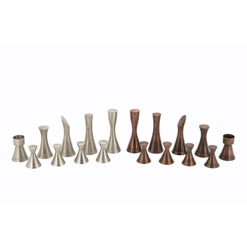 Dal Rossi Italy, Contemporary Metal Chessmen ONLY