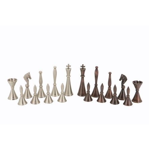 Dal Rossi Italy, Staunton Metal Chessmen ONLY