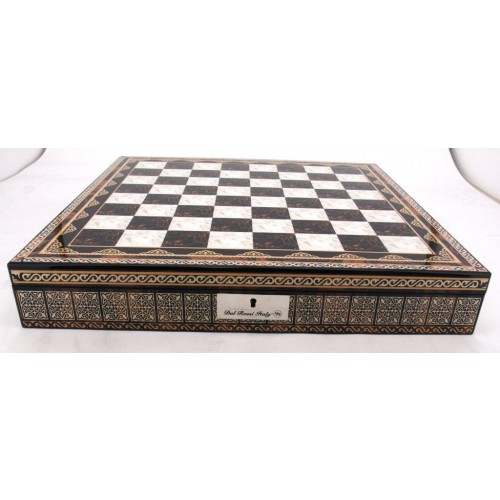 Dal Rossi Italy Chess Box Mosaic Finish 20" with compartments - Image 4
