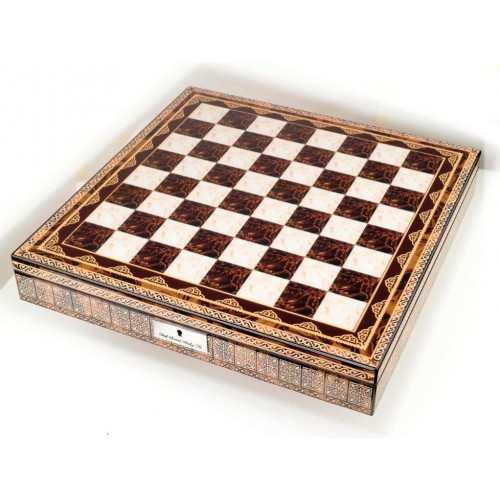 Dal Rossi Italy Chess Box Mosaic Finish 20" with compartments - Image 2