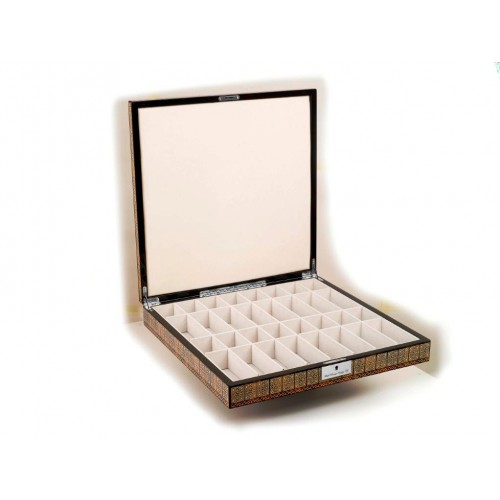 Dal Rossi Italy Chess Box Mosaic Finish 20" with compartments - Image 3
