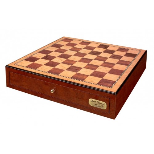 Dal Rossi Italy, Chess Box Only with Drawers 18" Shiny Mahongany Finsh - Image 2