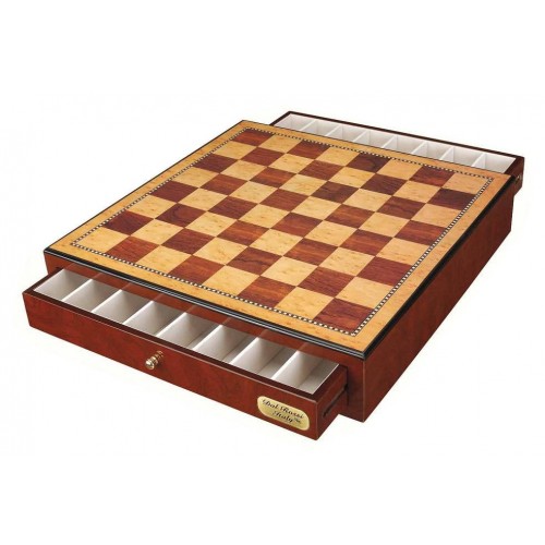 Dal Rossi Italy, Chess Box Only with Drawers 18" Shiny Mahongany Finsh - Image 3
