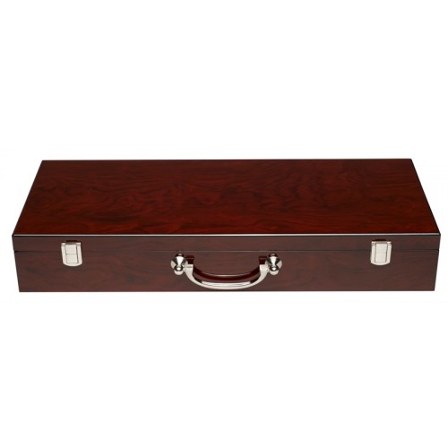 Dal Rossi Mahjong, deluxe wooden case with sticks & racks (52cm) - Image 2