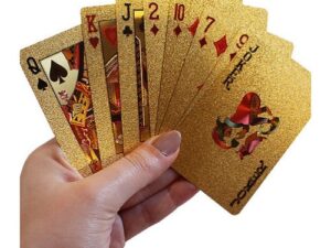 Dal Rossi Italy Luxury 24k 99.9% Genuine Gold Plated Playing cards.