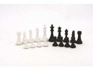 Dal Rossi Italy Black and White Weight pieces 110mm Chess Pieces ONLY