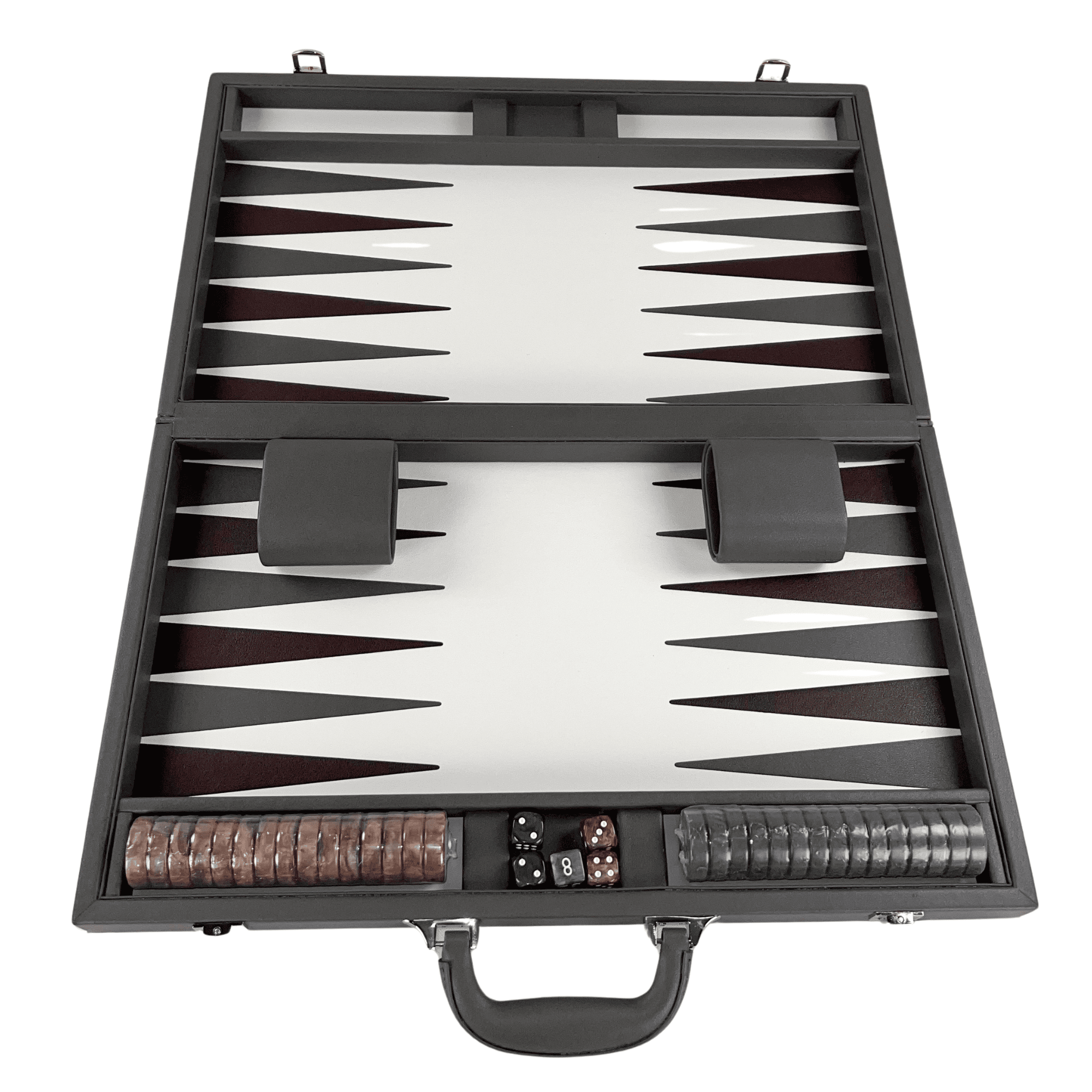 Dal Rossi Grey Backgammon 15" PU Leather