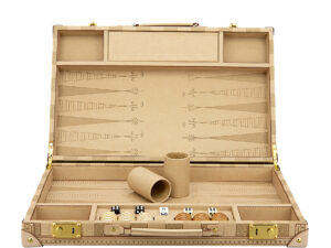 Dal Rossi Italy Sandstone PU Leather 18 inch Backgammon