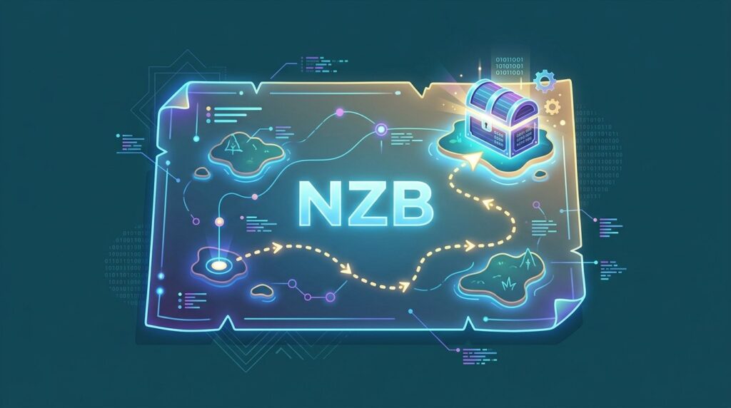 nzb files act as a map when learning how to download from usenet