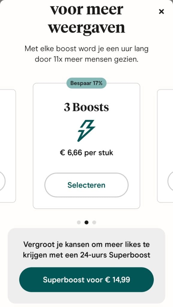 Boosts Prijzen