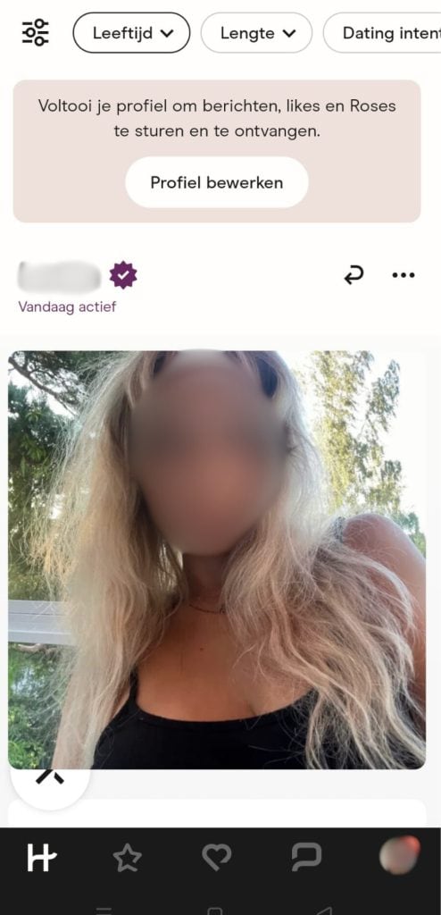 Hinge Profiel