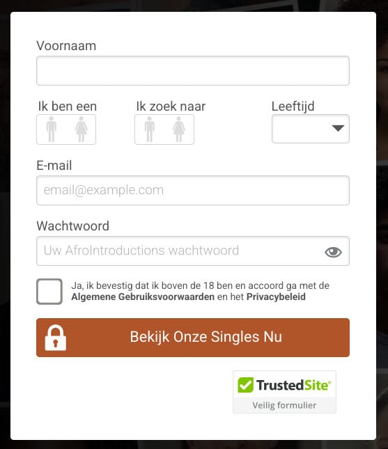 Inschrijven AfroIntroductions