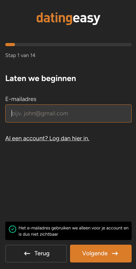 Aanmelden mobiel