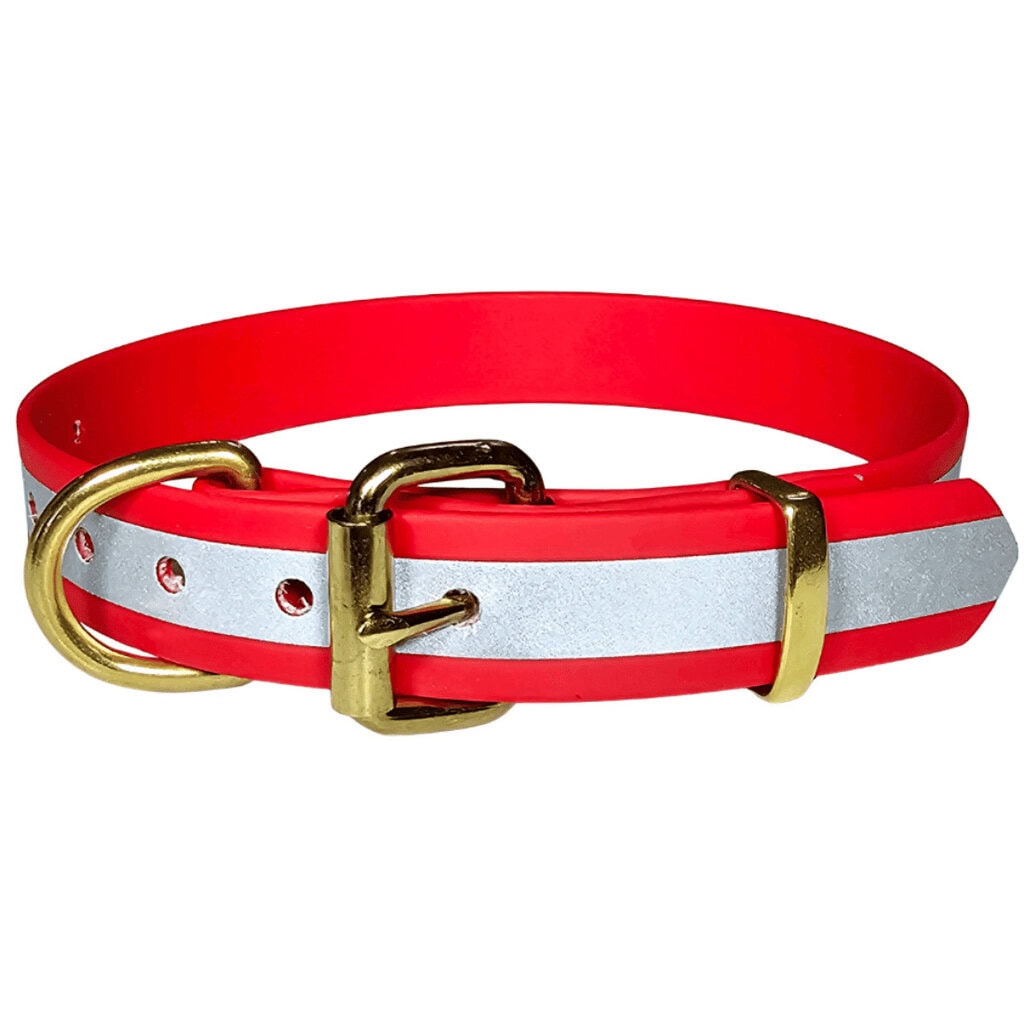 Working dog collar reflective Biothane