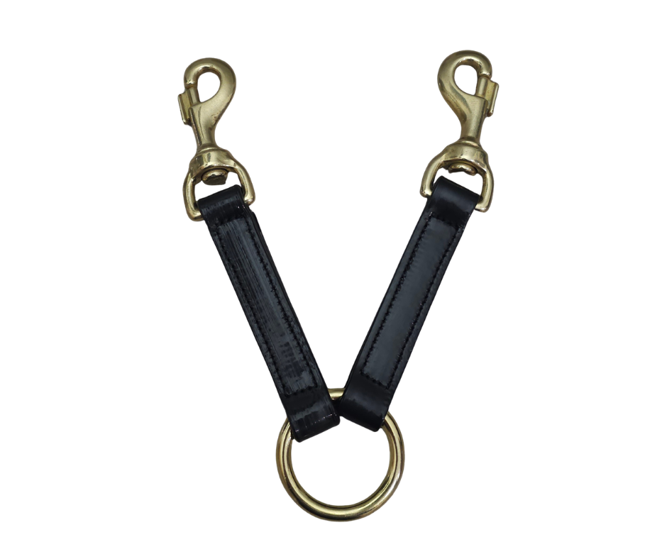 double clip pvc brass