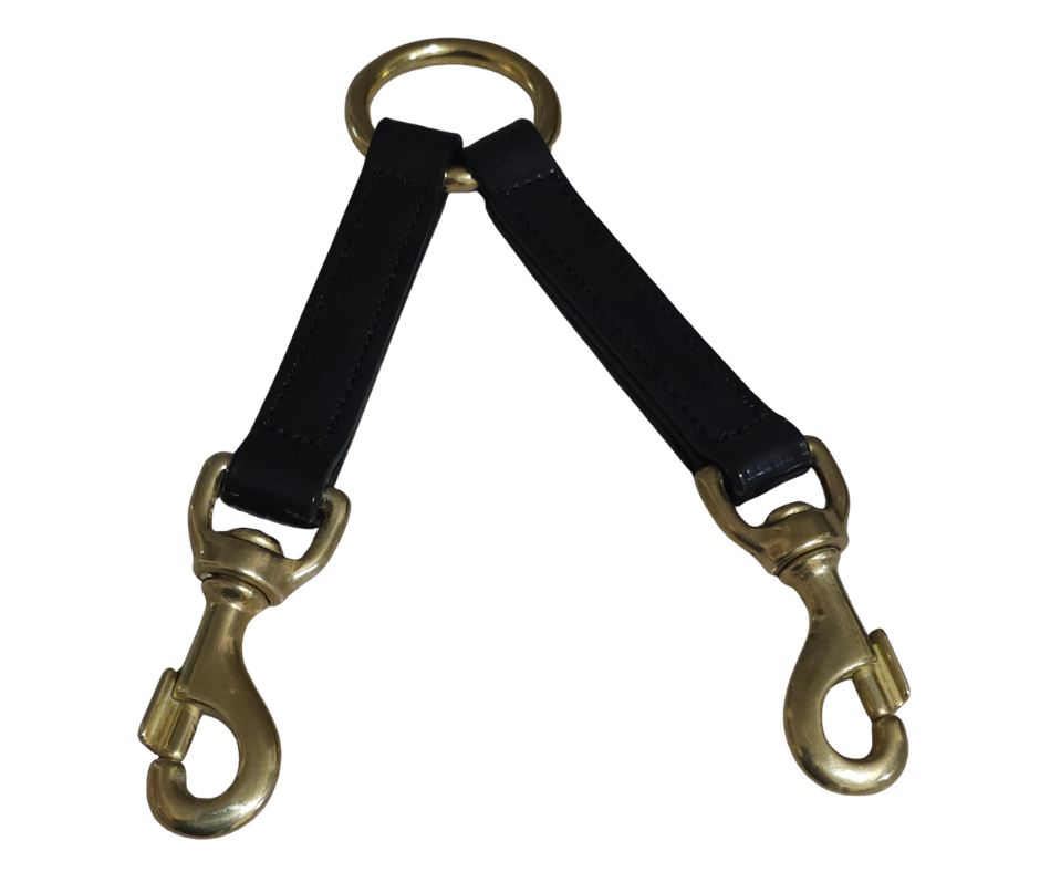 double clip pvc brass
