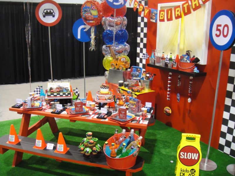 car-themed birthday party