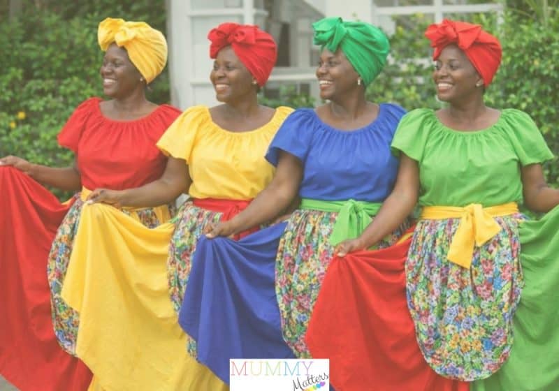 jamaican traditional dress Clothing: Everything You Need To Know Wedding dress EU Size:L filter_Collection:non-extended-sizing Ladies - Black Draped Design Highlights