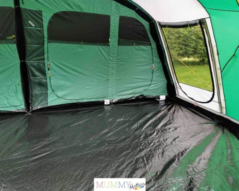 Doors and ventilation in Coleman Oak Canyon 6 family tent