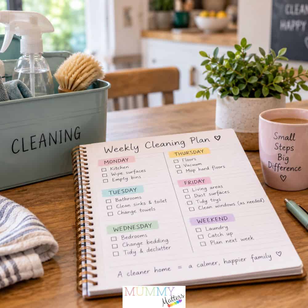 How to Create a Realistic Cleaning Schedule for a Busy Family
