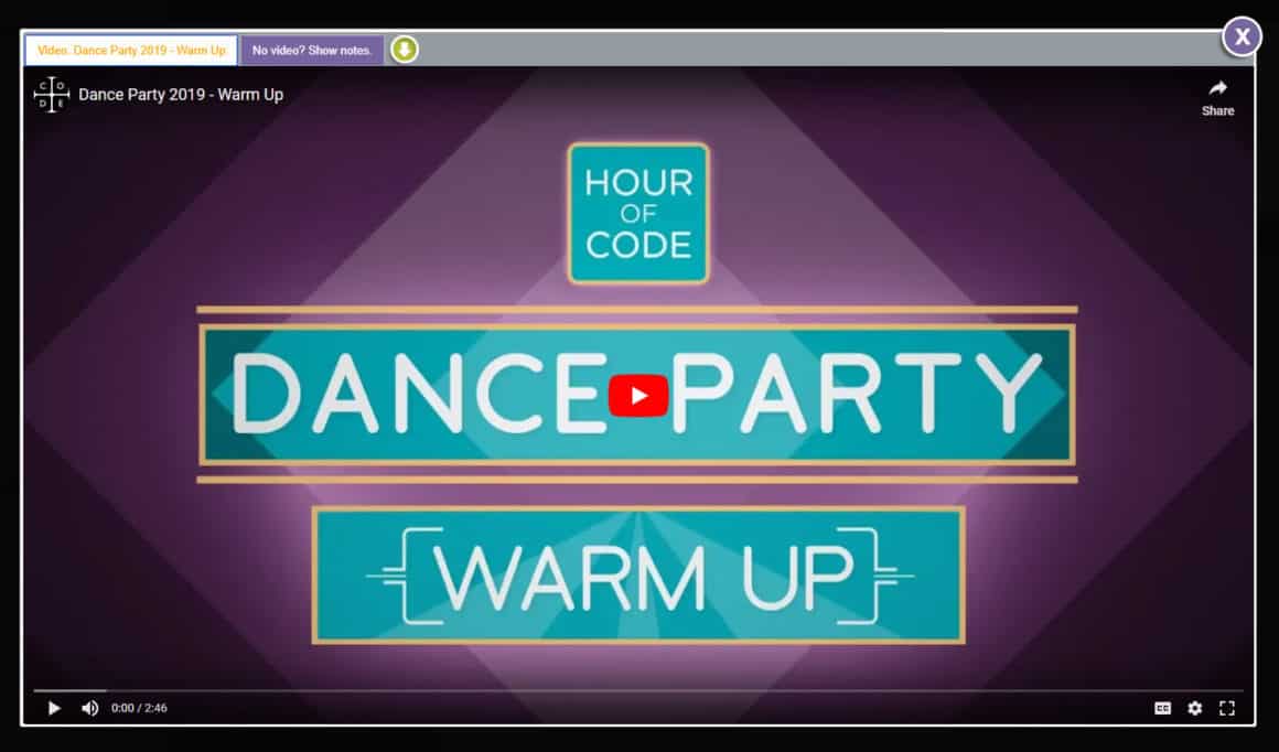 Hour of Code Dance Party