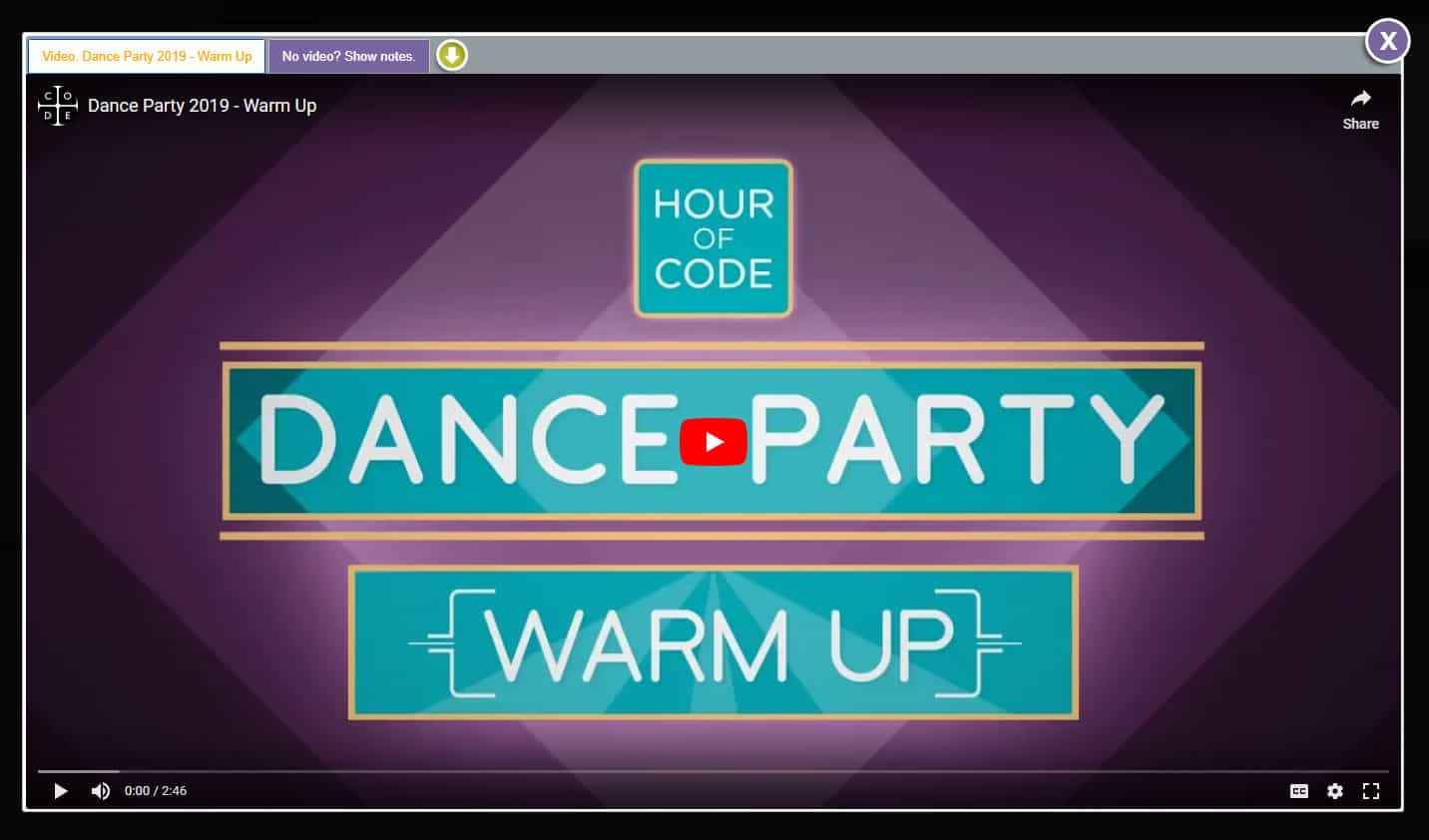 Hour of Code Dance Party