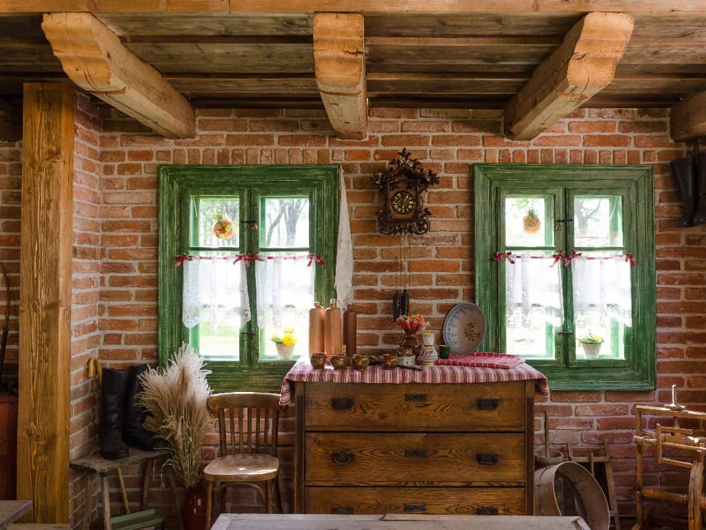 Wood is perfect for a rustic look