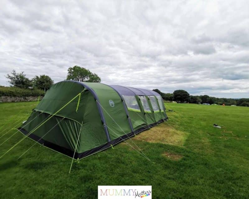 Coleman Weathermaster Coleman Weathermaster 8XL Air Tent view from the rear