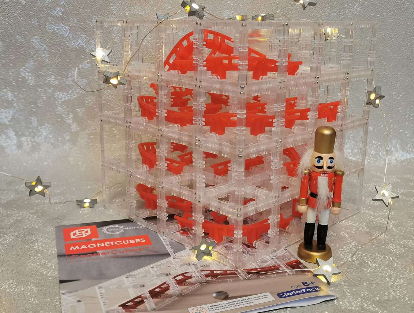 DesignNest MagnetCubes Rollercoaster Marble Run DesignNest MagnetCubes Rollercoaster Marble Run