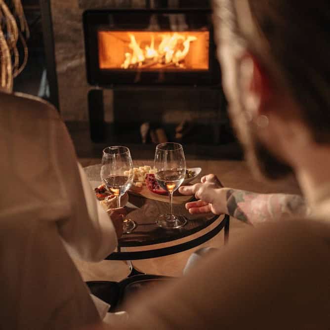 Cosy fireplace