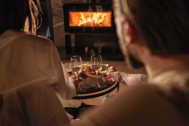 Cosy fireplace