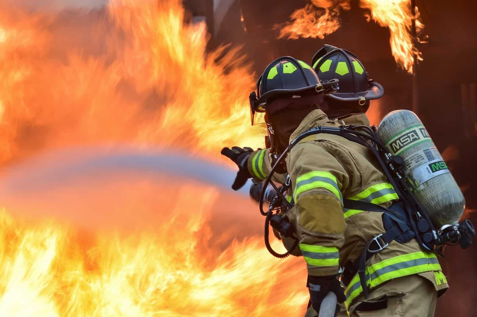 Fire fighters accident action danger emergency
