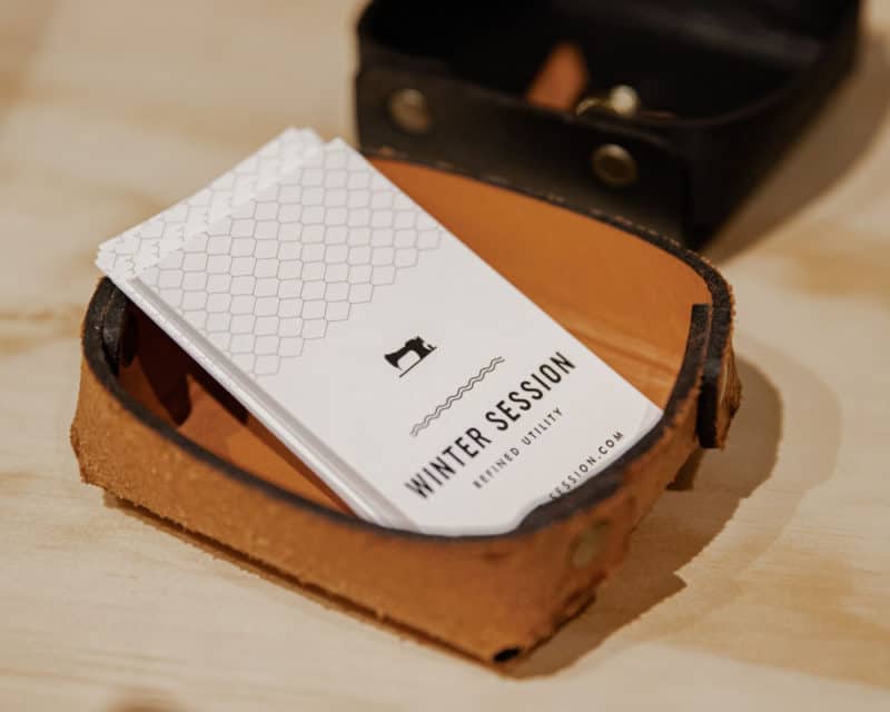 business cards in case Business card illustration