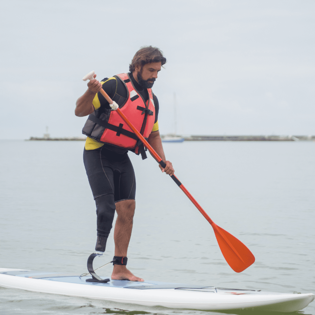 paddleboarding