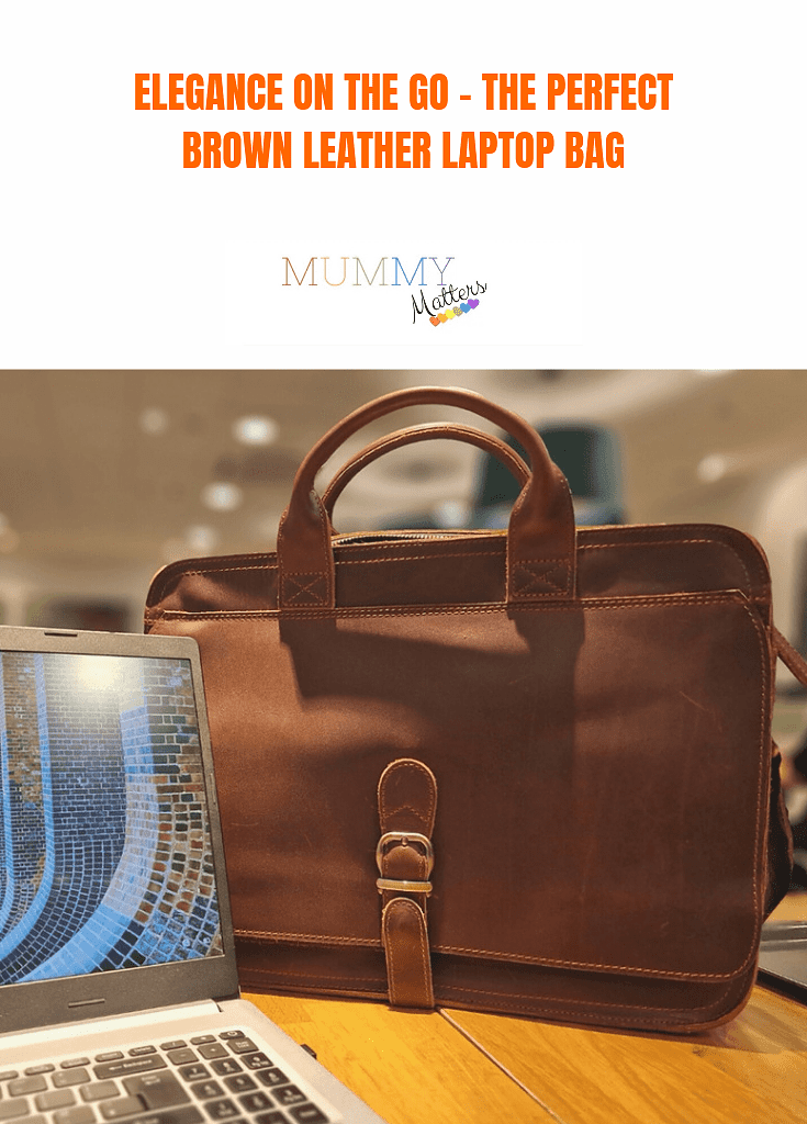 Brown Leather Laptop Bag