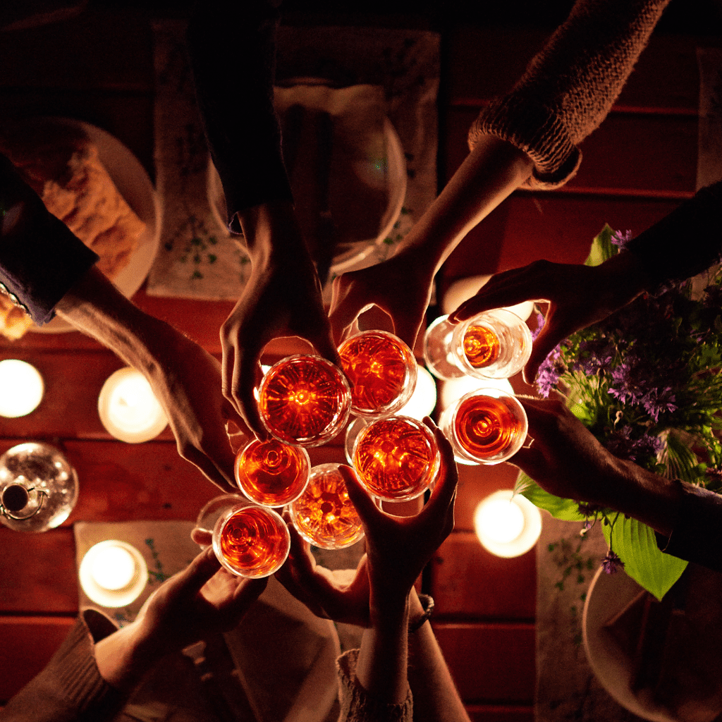 Outdoor dinner party