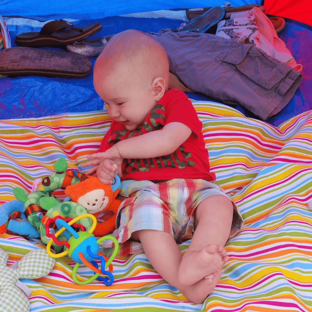 Camping with Baby Sleeping