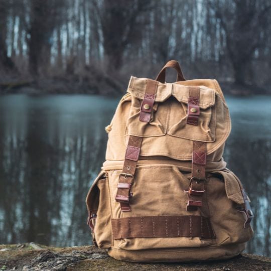 Canvas backpack