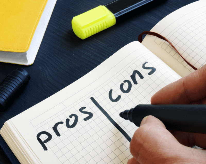 Pros and cons Pros and cons